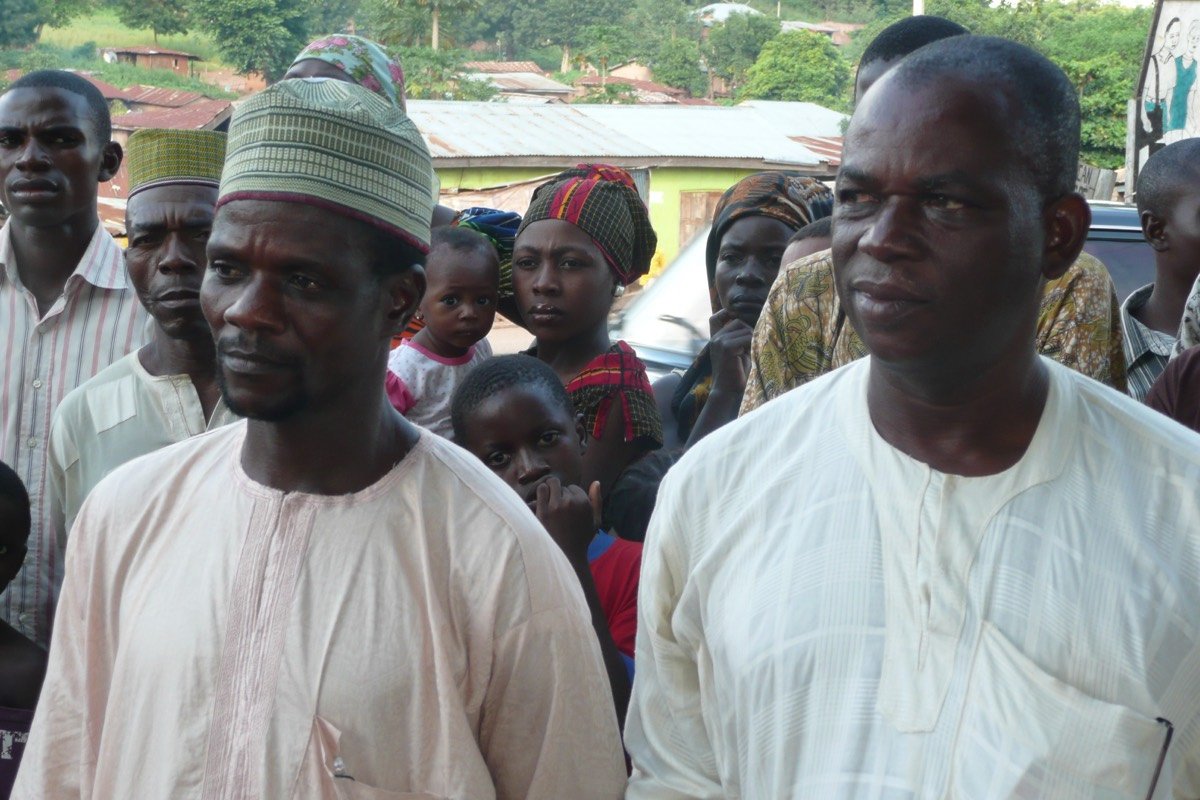Meeting with community elders