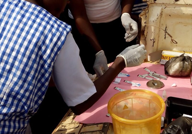 HIV counselling and testing outreach at a school